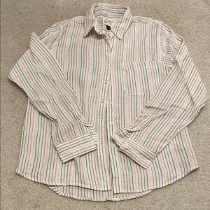 100% cotton Universal Thread rainbow striped button down size XS